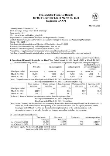 Thumbnail Nichireki Group Financial Statement fy2022