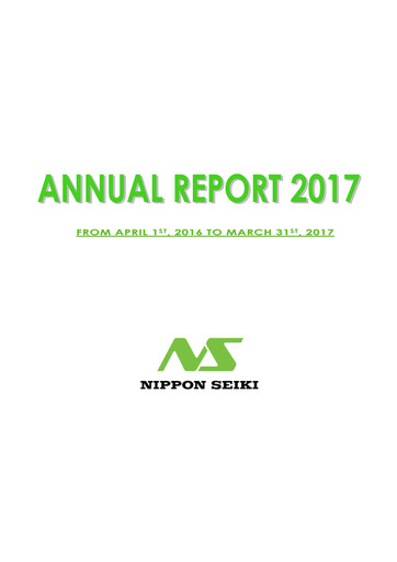 Thumbnail Nippon Seiki Annual Report 2017