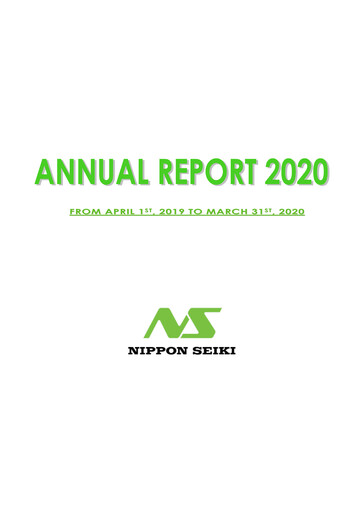 Thumbnail Nippon Seiki Annual Report 2020