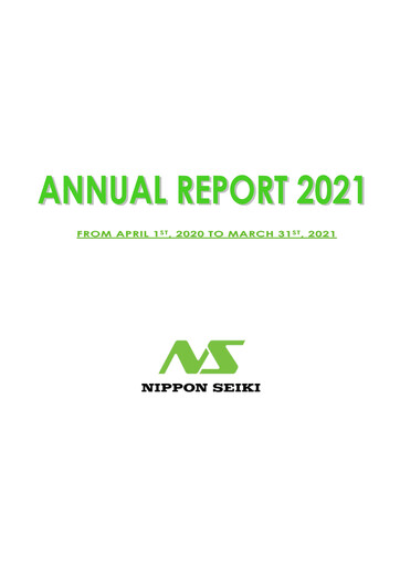 Thumbnail Nippon Seiki Annual Report 2021