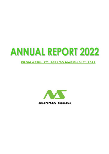 Thumbnail Nippon Seiki Annual Report 2022
