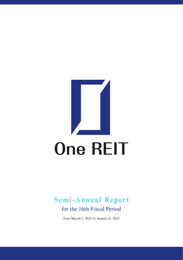 Thumbnail One REIT, Inc. Half-year Report 2021-h1