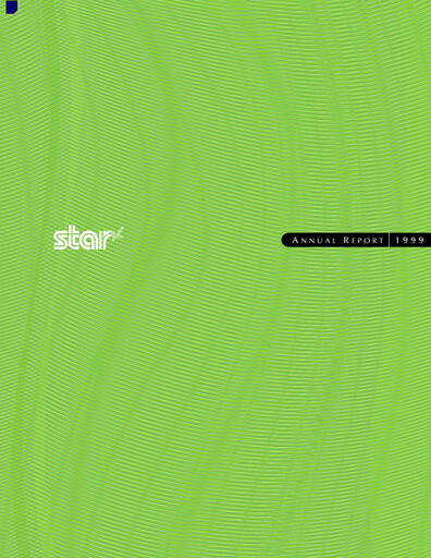 Thumbnail Star Micronics Annual Report 1999