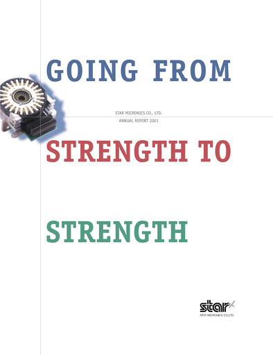 Thumbnail Star Micronics Annual Report 2001