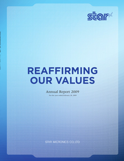 Thumbnail Star Micronics Annual Report 2009