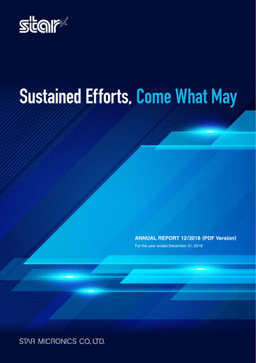 Thumbnail Star Micronics Annual Report 2018