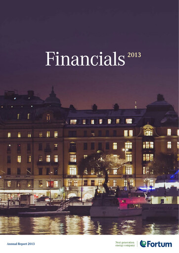Thumbnail Fortum Financial Statement 2013