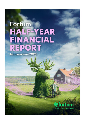 Miniature Fortum Rapport semestriel 2025-h1