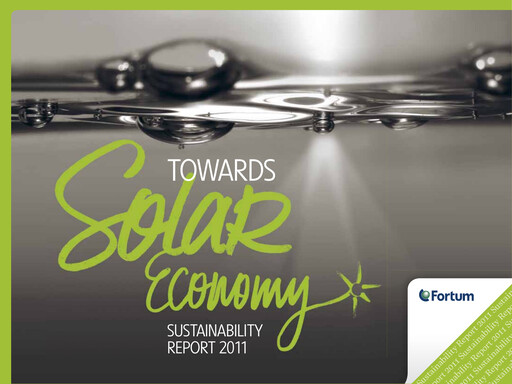 Miniature Fortum Rapport de durabilité 2011