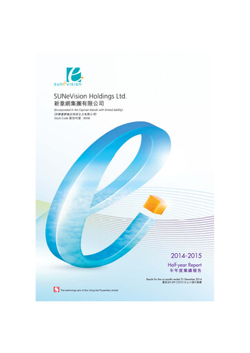 Thumbnail SUNeVision Half-year Report 2014-2015