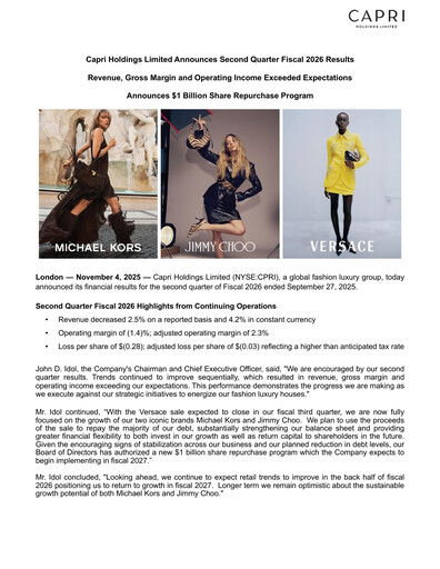 Thumbnail Capri Holdings Quarterly Report 2026-q2