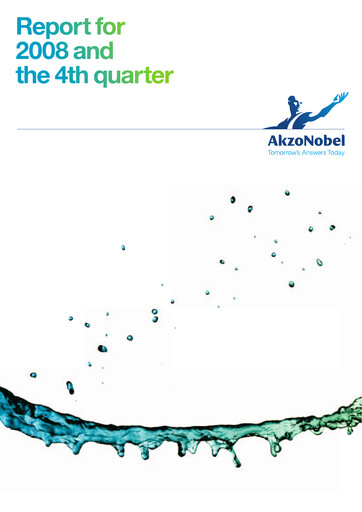 Thumbnail AkzoNobel
 Quarterly Report 2008-q4