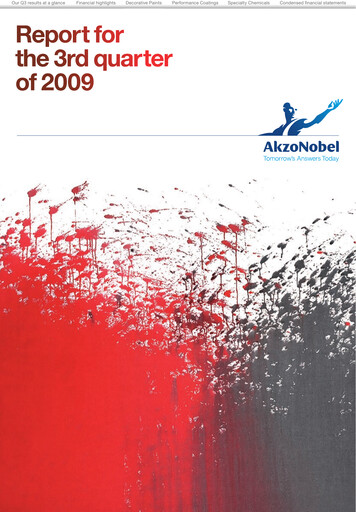 Thumbnail AkzoNobel
 Quarterly Report 2009-q3