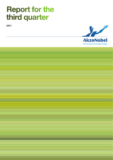 Thumbnail AkzoNobel
 Quarterly Report 2011-q3