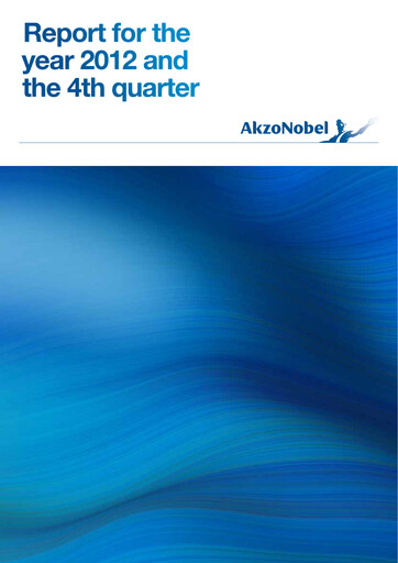 Thumbnail AkzoNobel
 Quarterly Report 2012-q4