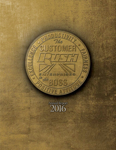 Thumbnail Rush Enterprises
 Annual Report 2016