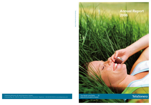Miniature Telia Company Rapport annuel 2006