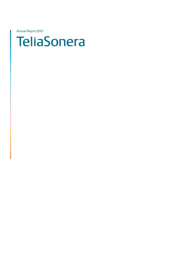Miniature Telia Company Rapport annuel 2007