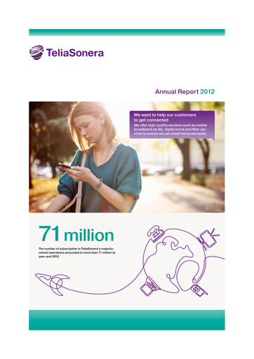 Miniature Telia Company Rapport annuel 2012