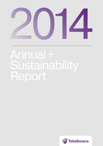Miniature Telia Company Rapport annuel 2014