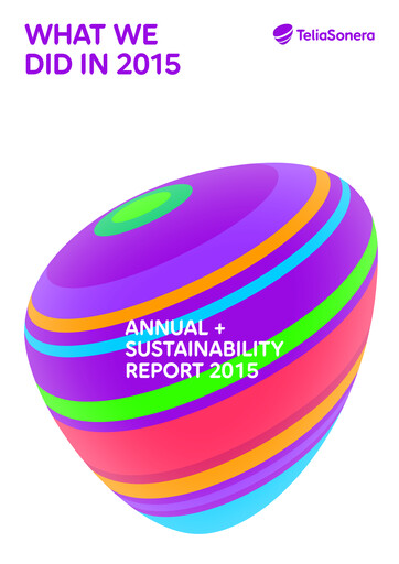 Miniature Telia Company Rapport annuel 2015