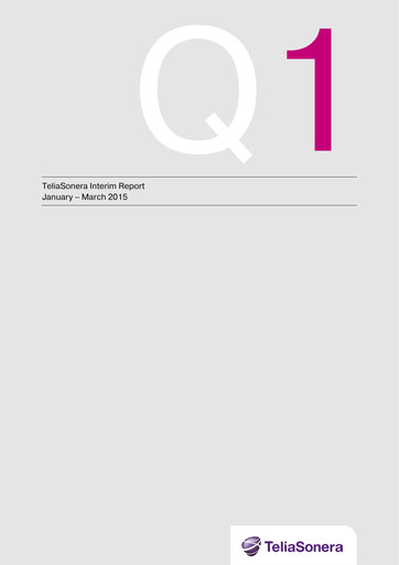 Thumbnail Telia Company Quarterly Report 2015-q1