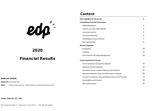 Thumbnail EDP Group Financial Report 2020