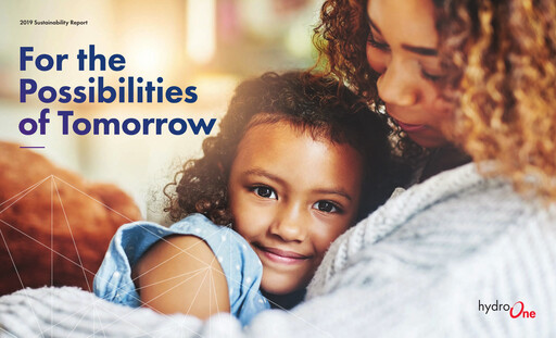 Thumbnail Hydro One
 Sustainability Report 2019