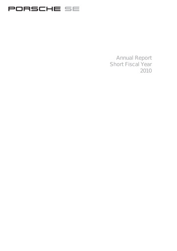 Thumbnail Porsche SE Annual Report 2010