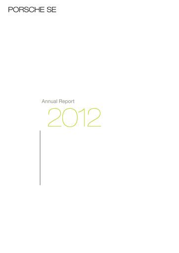 Thumbnail Porsche SE Annual Report 2012