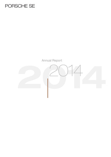 Thumbnail Porsche SE Annual Report 2014