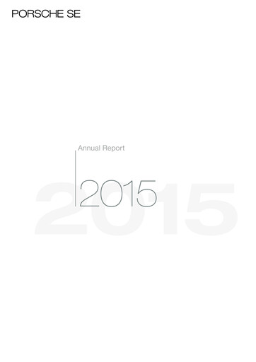 Thumbnail Porsche SE Annual Report 2015