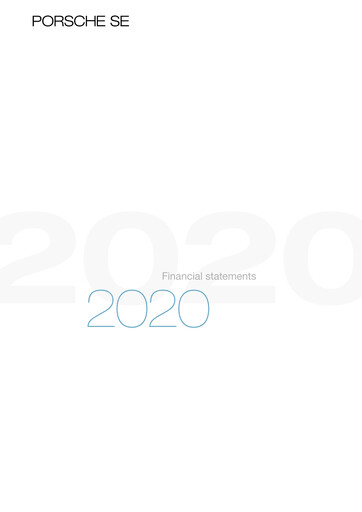 Miniature Porsche SE Bilan financier 2020