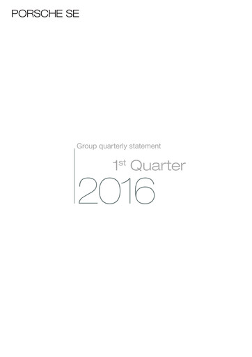 Thumbnail Porsche SE Quarterly Report 2016-q1