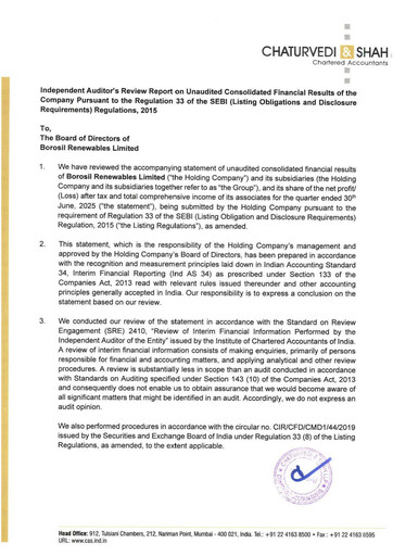 Vorschaubild Borosil Quartalsbericht 2025-q1