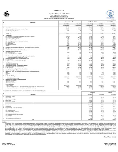 Miniature JK Paper Rapport trimestriel 2011-q2