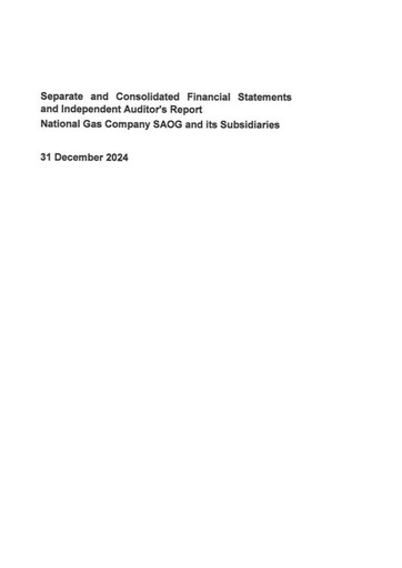 Thumbnail National Gas Company SAOG Financial Statement 2024