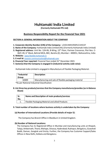 Thumbnail Huhtamaki India
 ESG Report 2021