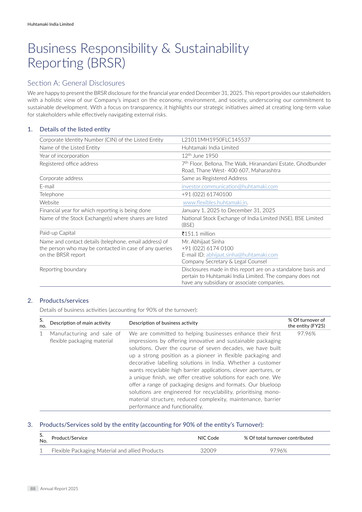 Thumbnail Huhtamaki India
 ESG Report 2025