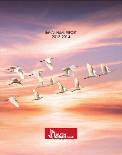 Thumbnail South Indian Bank
 Annual Report 2013-2014