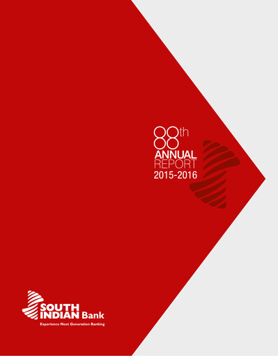 Thumbnail South Indian Bank
 Annual Report 2015-2016