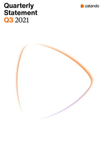 Thumbnail Zalando Quarterly Report 2021-q3