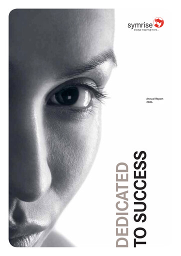 Vorschaubild Symrise Jahresbericht 2006