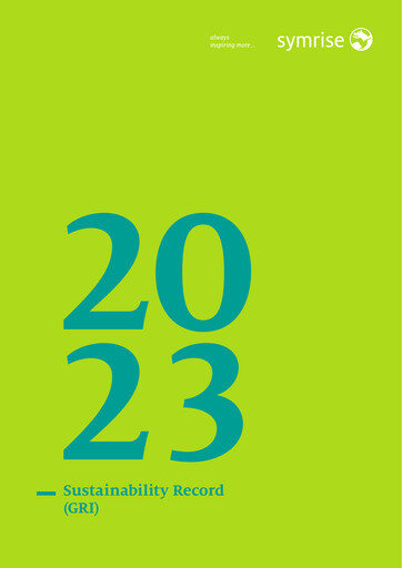 Thumbnail Symrise Sustainability Report 2023