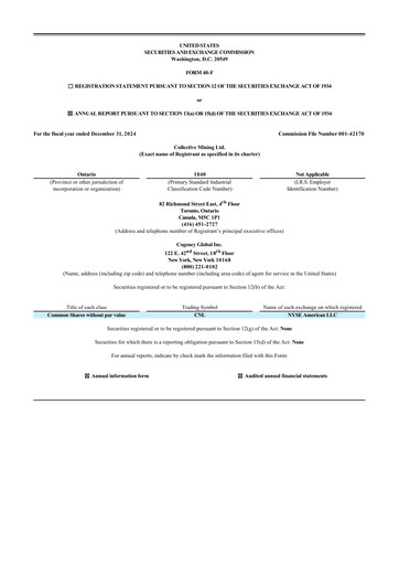 Thumbnail Collective Mining Annual Report 2024