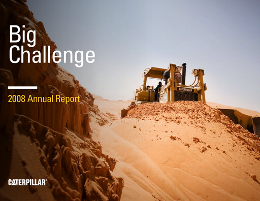 Vorschaubild Caterpillar Jahresbericht 2008