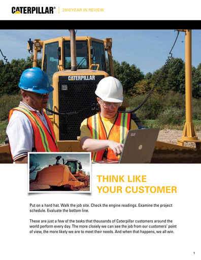 Vorschaubild Caterpillar Jahresbericht 2010