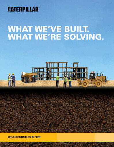 Vorschaubild Caterpillar Nachhaltigkeitsbericht 2015