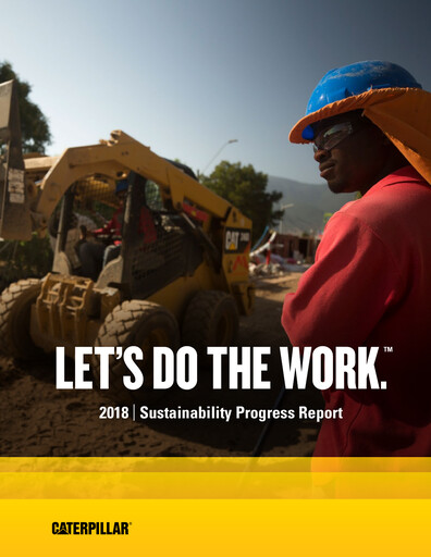 Vorschaubild Caterpillar Nachhaltigkeitsbericht 2018