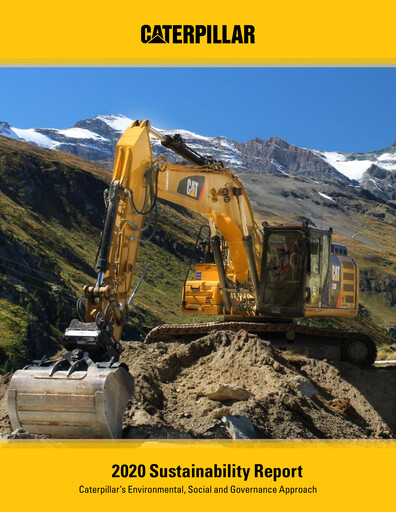 Vorschaubild Caterpillar Nachhaltigkeitsbericht 2020